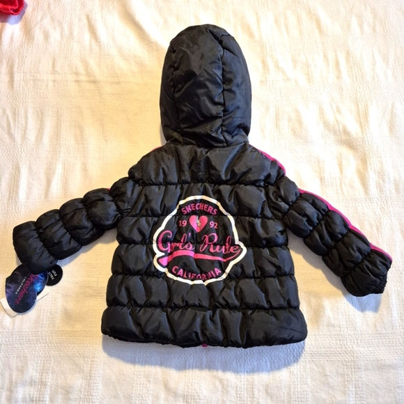 Skechers girls size 18 months new black jacket perfect spring or fall weight NWT - Picture 5 of 6